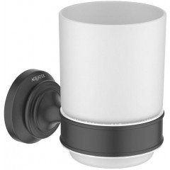 AQ4504MB КЛАССИК стакан с держателем, матовый черный