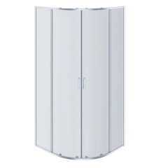 AQ ARI RO 09020CH Душевой уголок 1/4 круга, двери раздвижные 900x900x2000, профиль хром, стекло прозрачное