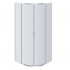 AQ ARI RO 09020CH Душевой уголок 1/4 круга, двери раздвижные 900x900x2000, профиль хром, стекло прозрачное