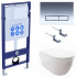 SET AQUATEK ПОЛАРИС (рама AQUATEK Standard INS-0000012+унитаз ПОЛАРИС AQ0700-00 с тонким сиденьем soft-close+ крепеж KKI-0000002 +панель KDI-0000023)