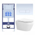 SET AQUATEK ЛЕЯ-013 4в1 (рама AQUATEK Standard INS-0000012+крепеж KKI-0000002+клавиша KDI-0000013+унитаз ЛЕЯ AQ1199-00 с тонким сиденьем soft-close)