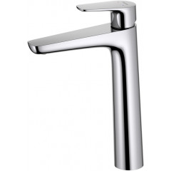 AQ1104CR БЕТТА смеситель для раковины высокий 230, без донного клапана