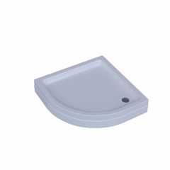 Поддон акриловый, 1/4 круга, с ножками и съемной панелью. БЕЗ СИФОНА. 100*100*15