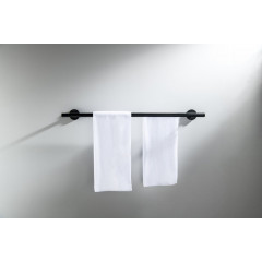 AQ4230MB ОБЕРОН полотенцедержатель двойной 600 мм, матовый черный