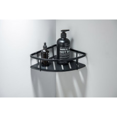 AQ4926MB угловая полка, матовый черный