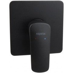 AQ1066MB ВЕГА смеситель для душа (внешняя и скрытая часть), матовый черный