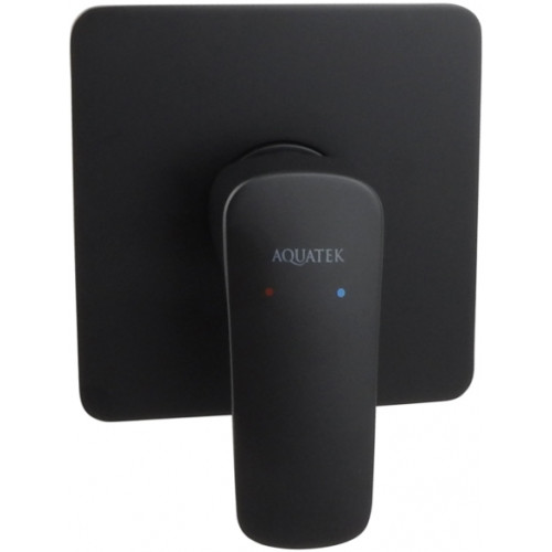 AQ1066MB ВЕГА смеситель для душа (внешняя и скрытая часть), матовый черный