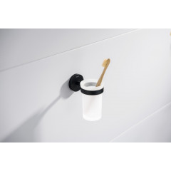 AQ4104MB ЕВРОПА стакан с держателем, матовый черный