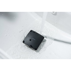 AQ6004MB сливной набор для раковины Push-open с переливом, крышка квадратная, матовый черный