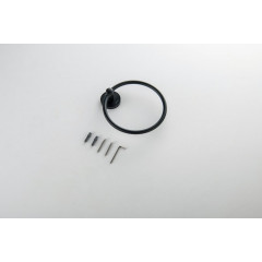 AQ4212MB ОБЕРОН полотенцедержатель кольцо, матовый черный