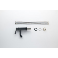 AQ1510MB КЛАССИК смеситель для раковины 72, без донного клапана, матовый черный