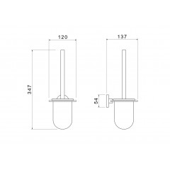 AQ4210BG ОБЕРОН ершик, шлиф. золото