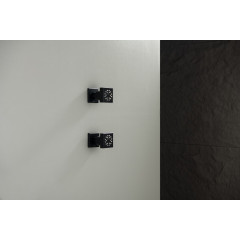 AQ2098MB боковая форсунка 50*50, матовый черный