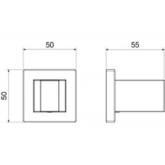 AQ2401MB держатель ручного душа, матовый черный