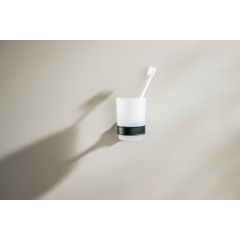 AQ4504MB КЛАССИК стакан с держателем, матовый черный