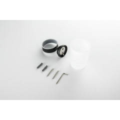 AQ4504MB КЛАССИК стакан с держателем, матовый черный