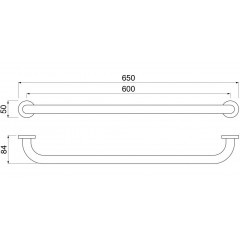 AQ4996CR поручень 650 мм