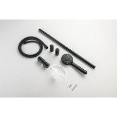 AQ2015MB БЕТТА душевой гарнитур 3jet 60 см, матовый черный