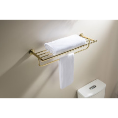 AQ4515PG КЛАССИК полка для полотенец, полир. золото