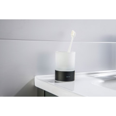 AQ4428MB ЛИРА стакан настольный, матовый черный