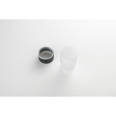 AQ4428MB ЛИРА стакан настольный, матовый черный