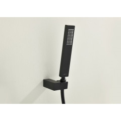 AQ1649MB ЛИБРА смеситель для ванны с душевым набором 1jet, матовый черный