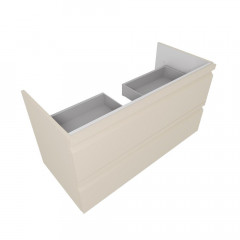 AQ77100-LC Комплект мебели:Тумба 100см ВЕГА с раковиной AQ4100-00, 2 ящика, цвет капучино светлый