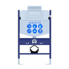 SET AQUATEK ЛИБРА T-TDI002 рама Standard INS-0000018+унитаз AQ1505T-00 с тонким сиденьем soft-close+крепление KKI-0000002 +кнопка TDI-0000002