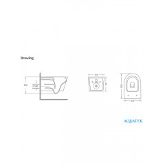 SET AQUATEK СИРИУС (рама AQUATEK Standard INS-0000012(без клавиши и крепежа) + унитаз AQ1582T-00 СИРИУС TORNADO с тонким сиденьем soft-close)