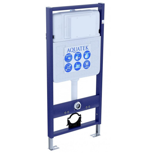 SET AQUATEK БЕТТА (рама AQUATEK Standard INS-0000012(без клавиши и крепежа)+унитаз БЕТТА AQ1253W-00 с тонким сиденьем soft-close