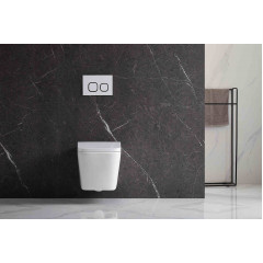 AQ0530-00 ЛИБРА Унитаз подвесной безободковый 515*350*355мм, тонкое сиденье с механизмом плавного закрывания, крепеж