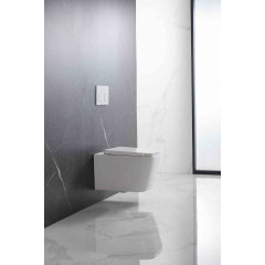 AQ0530-00 ЛИБРА Унитаз подвесной безободковый 515*350*355мм, тонкое сиденье с механизмом плавного закрывания, крепеж