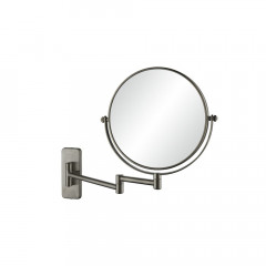 AQ4911BGM зеркало косметическое настенное 5х, оружейная сталь (шлиф. черный хром)