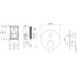 AQ1146CR БЕТТА смеситель для ванны 2 режима (внешняя и скрытая часть)