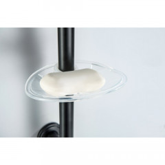 AQ2020MB КЛАССИК душевой гарнитур 1jet 65 см, матовый черный