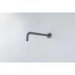 AQ2174BGM держатель верхнего душа настенный 350 мм, оружейная сталь (шлиф. черный хром)