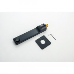 AQ1441MB ЛИРА излив для ванны 192 мм, матовый черный