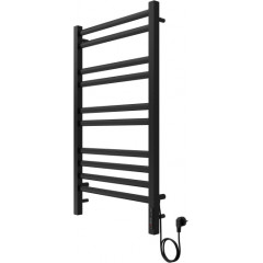 Поларис П10 500х900 электрический (quick touch) Полотенцесушитель Aquatek (черный муар)