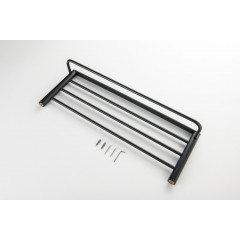 AQ4415MB ЛИРА полка для полотенец, матовый черный