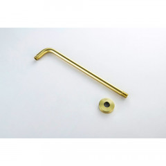 AQ2176BG держатель верхнего душа настенный 400 мм, шлиф. золото