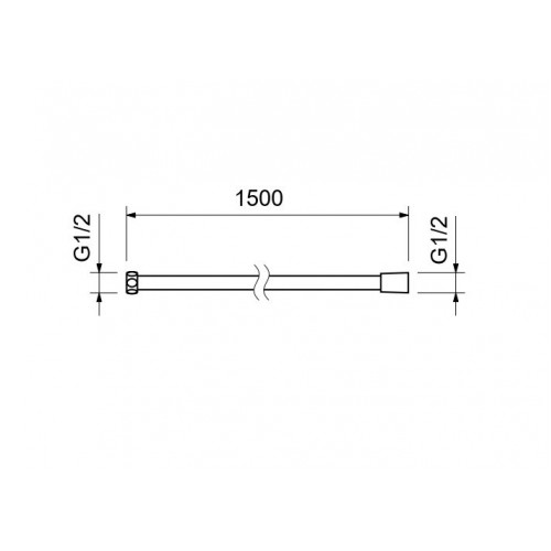 AQ2105BG шланг для душа 150 см нержавейка, шлиф. золото