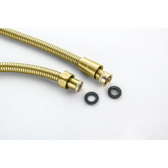 AQ2105BG шланг для душа 150 см нержавейка, шлиф. золото