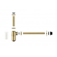 AQ6014BG сифон, шлиф. золото