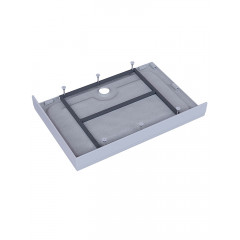 Поддон акриловый, прямоугольный, с ножками и съемной панелью. БЕЗ СИФОНА. 140*80*15