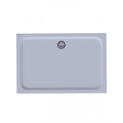 Поддон акриловый, прямоугольный, с ножками и съемной панелью. БЕЗ СИФОНА. 140*80*15