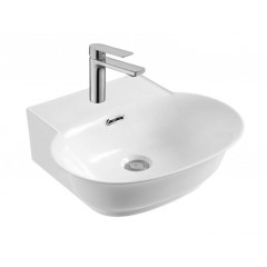 AQ5040-00 КЛАССИК раковина подвесная 505*405*155. Может устанавливаться на мебель