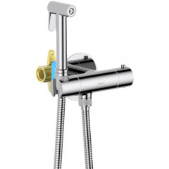 AQ1027CR ОБЕРОН комплект для гигиенического душа термостатический встроенный (смеситель + гигиеническая лейка + шланг)