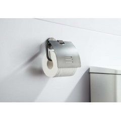 AQ4609BGM БЕТТА бумагодержатель с крышкой, оружейная сталь (шлиф. черный хром)