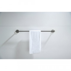 AQ4120BGM ЕВРОПА полотенцедержатель 450 мм, оружейная сталь (шлиф. черный хром)