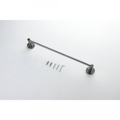 AQ4120BGM ЕВРОПА полотенцедержатель 450 мм, оружейная сталь (шлиф. черный хром)